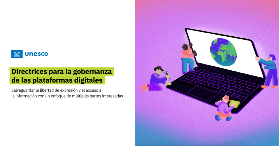 Portada Directrices para la gobernanza de las plataformas digitales