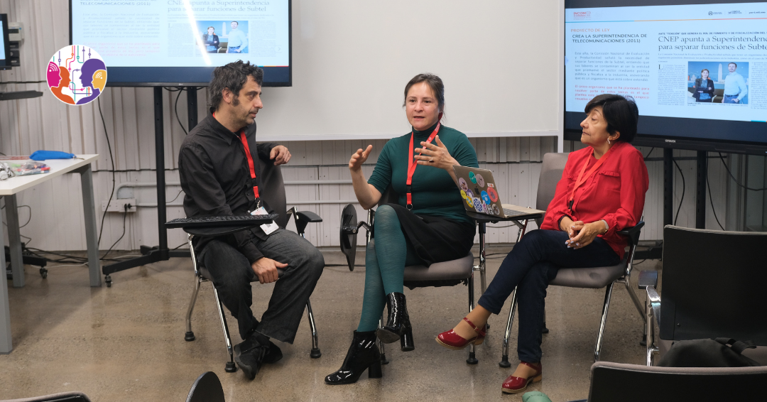 Javier García, Chiara Sáez y Patricia Peña en panel sobre regulación convergente en Congreso INCOM